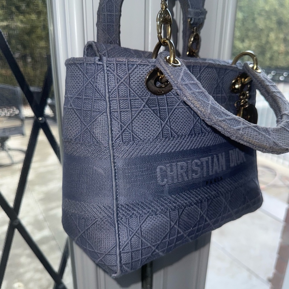 Lady Dior d-Lite Medium Denim Bag - Picture 3 of 16